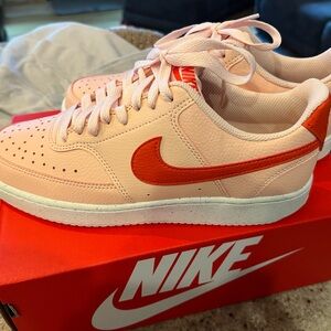 Nike Coral and Crimson Sneakers